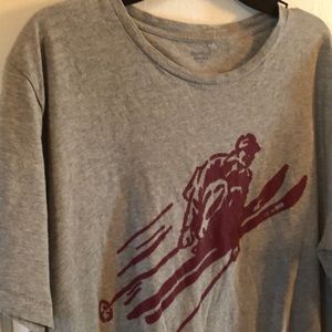 Hartford Printed Graphic Paris/France Skiing TEE Men’s Large T-shirt